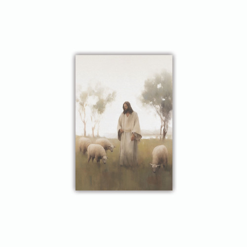 P. Graham Dunn He Is Risen Collection Canvas - Jesus & Sheep