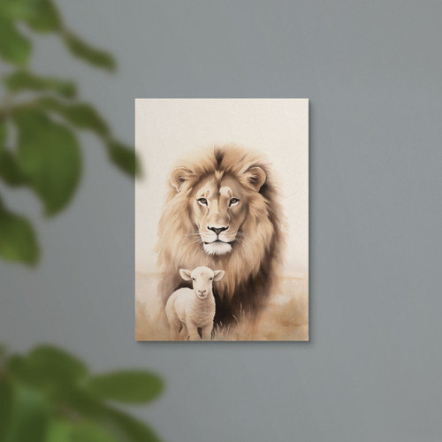 p. graham dunn He Is Risen Collection Canvas - Lion & Lamb