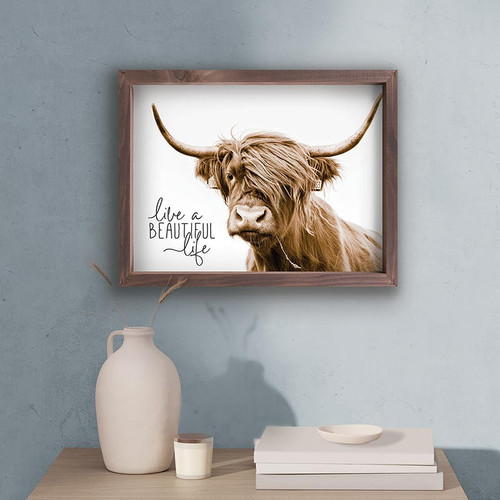 P. Graham Dunn Heartland Home Collection Framed Art - Live A Beautiful