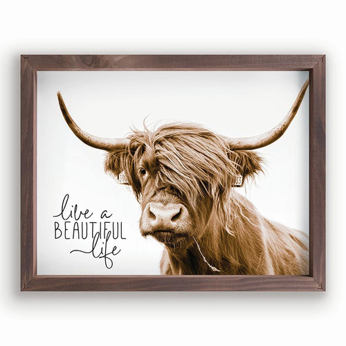 p. graham dunn Heartland Home Collection Framed Art - Live A Beautiful