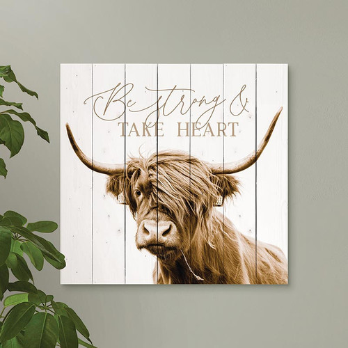 P. Graham Dunn Heartland Home Collection Pallet Sign - Be Strong