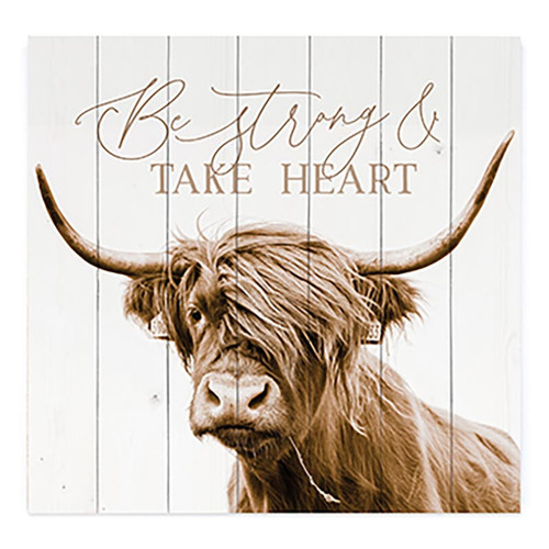 p. graham dunn Heartland Home Collection Pallet Sign - Be Strong