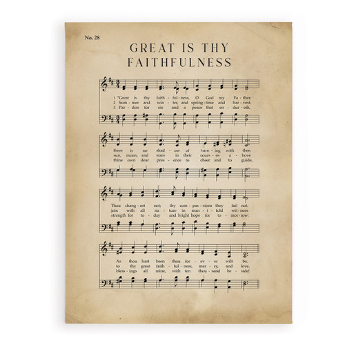 P. Graham Dunn Hymns Of Our Heritage Collection Canvas - Great Is Thy