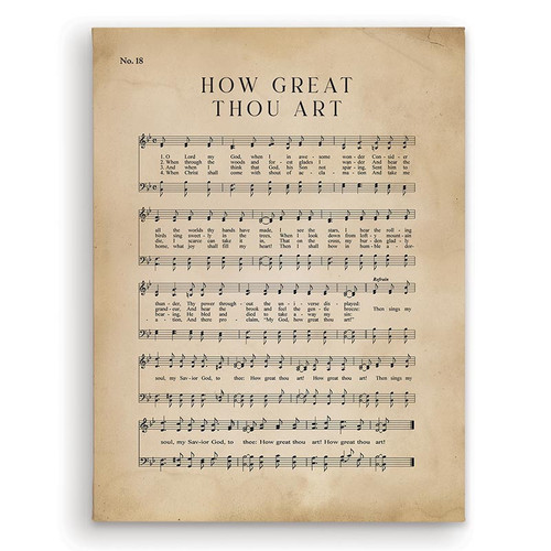 P. Graham Dunn Hymns Of Our Heritage Collection Canvas - How Great Thou