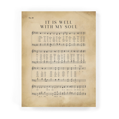 P. Graham Dunn Hymns Of Our Heritage Collection Easel Block - It Is Well With My Soul