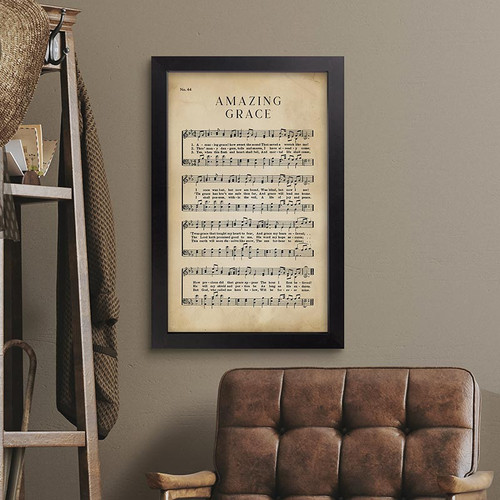 p. graham dunn Hymns Of Our Heritage Collection Framed Art - Amazing Grace - 25" H