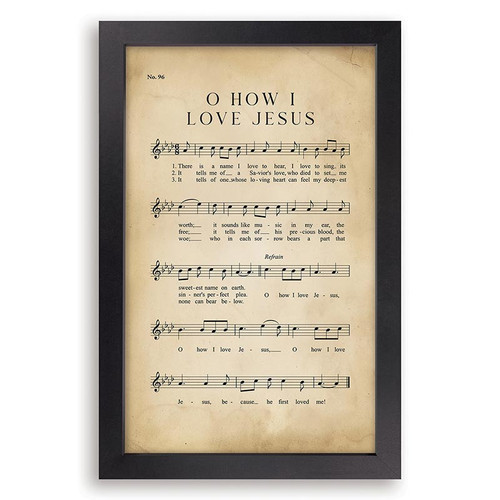 P. Graham Dunn Hymns Of Our Heritage Collection Framed Art - Love Jesus