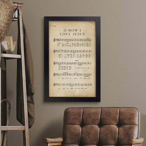 p. graham dunn Hymns Of Our Heritage Collection Framed Art - Love Jesus
