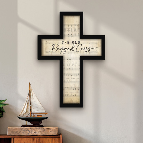 p. graham dunn Hymns Of Our Heritage Collection Framed Cross - The Old Rugged Cross