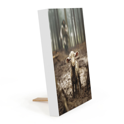 P. Graham Dunn I Am Found Collection Easel Block - Lamb