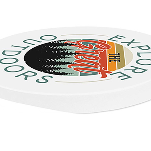 P. Graham Dunn Lake And Lodge Collection Car Coasters (Retail Pack) - Explore The Great Outdoors