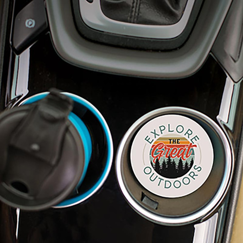 p. graham dunn Lake And Lodge Collection Car Coasters (Retail Pack) - Explore The Great Outdoors