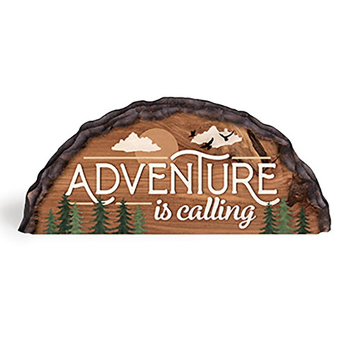 P. Graham Dunn Lake & Lodge Collection Barky Sign - Adventure Is Calling