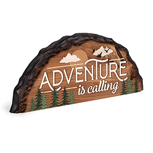 P. Graham Dunn Lake & Lodge Collection Barky Sign - Adventure Is Calling