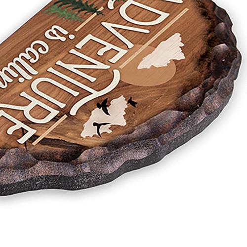 P. Graham Dunn Lake & Lodge Collection Barky Sign - Adventure Is Calling