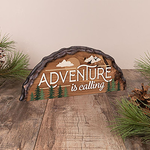 p. graham dunn Lake & Lodge Collection Barky Sign - Adventure Is Calling