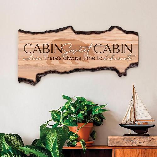 p. graham dunn Lake & Lodge Collection Barky Sign - Cabin Sweet Cabin