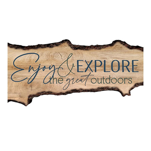 P. Graham Dunn Lake & Lodge Collection Barky Sign - Enjoy & Explore