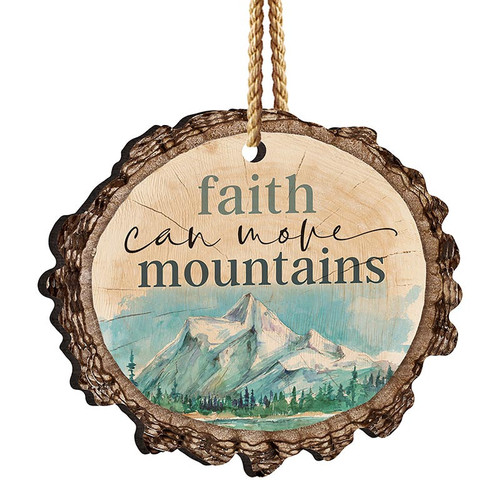 P. Graham Dunn Lake & Lodge Collection Barky Sign - Faith Ornament