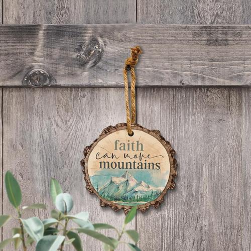 p. graham dunn Lake & Lodge Collection Barky Sign - Faith Ornament