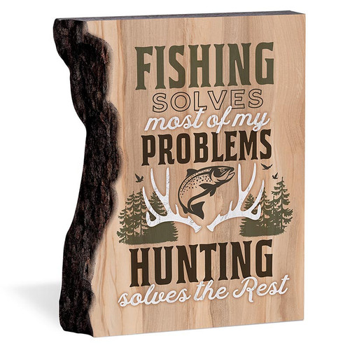 P. Graham Dunn Lake & Lodge Collection Barky Sign - Fishing Solves
