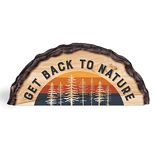 P. Graham Dunn Lake & Lodge Collection Barky Sign - Get Back To Nature