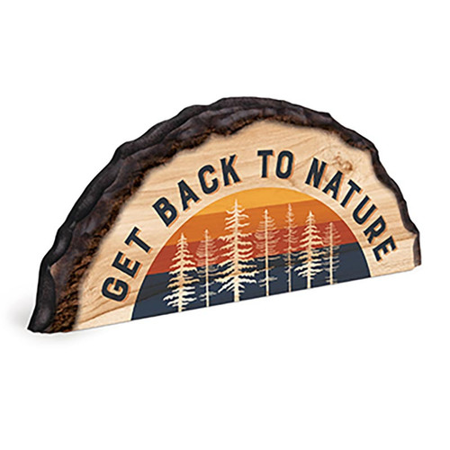 P. Graham Dunn Lake & Lodge Collection Barky Sign - Get Back To Nature