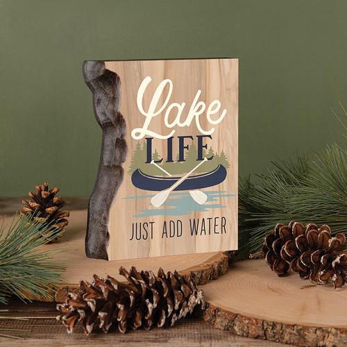 p. graham dunn Lake & Lodge Collection Barky Sign - Lake Life