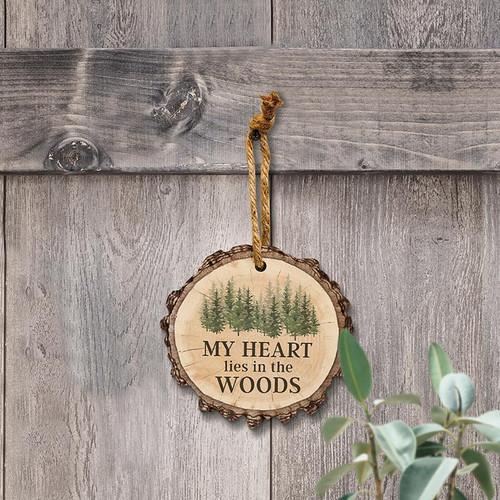 P. Graham Dunn Lake & Lodge Collection Barky Sign - My Heart Lies Ornament
