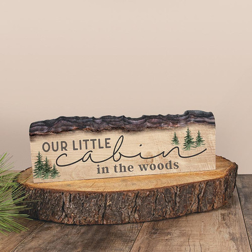 p. graham dunn Lake & Lodge Collection Barky Sign - Our Little Cabin