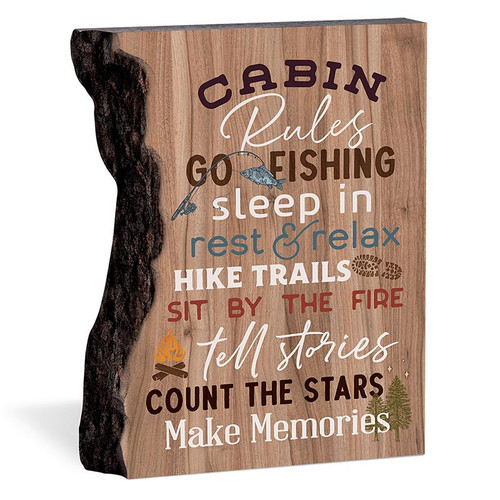 P. Graham Dunn Lake & Lodge Collection Barky Sign - Rules