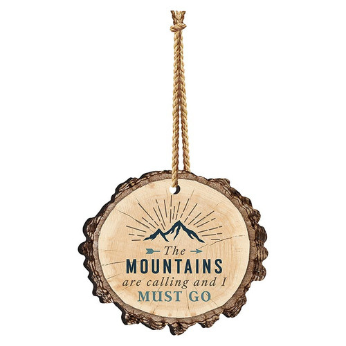 p. graham dunn Lake & Lodge Collection Barky Sign - The Mountains Ornament