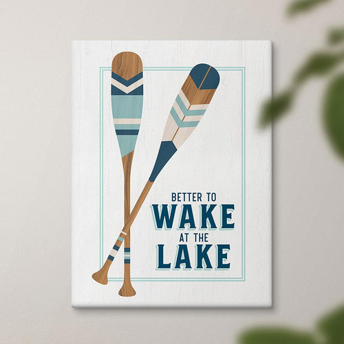 p. graham dunn Lake & Lodge Collection Canvas - Better To Wake
