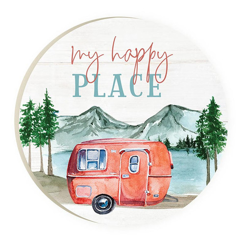 P. Graham Dunn Lake & Lodge Collection Car Coaster (Retail Pack) - My Happy Place