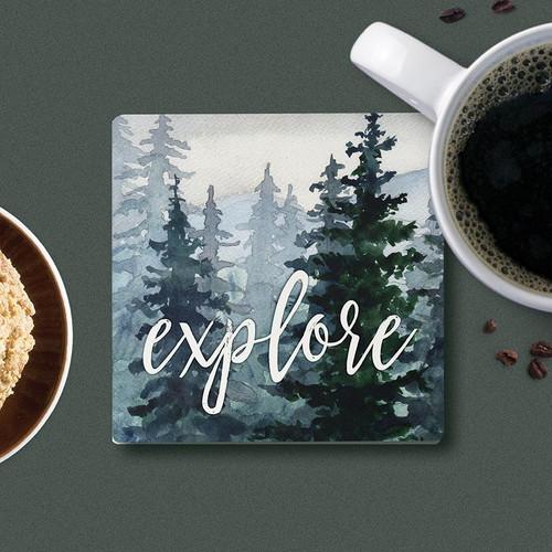 P. Graham Dunn Lake & Lodge Collection Coaster - Explore