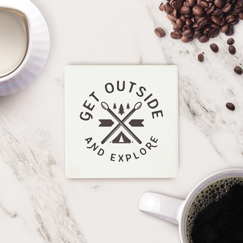 P. Graham Dunn Lake & Lodge Collection Coaster - Get Outside