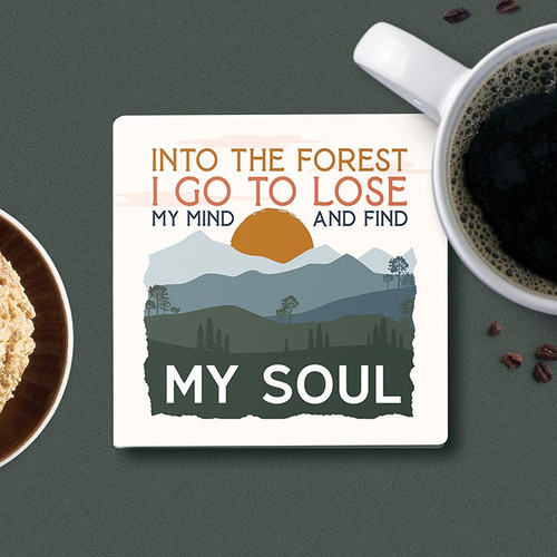 P. Graham Dunn Lake & Lodge Collection Coaster - Into The Forest