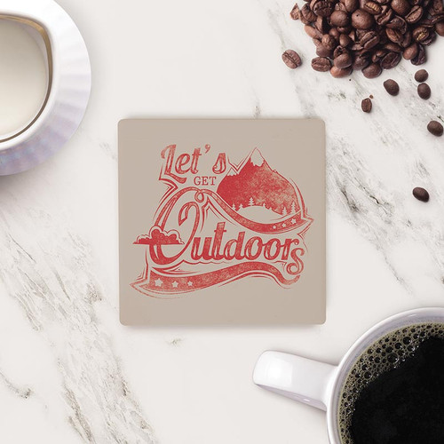 P. Graham Dunn Lake & Lodge Collection Coaster - Let's Get Outdoors