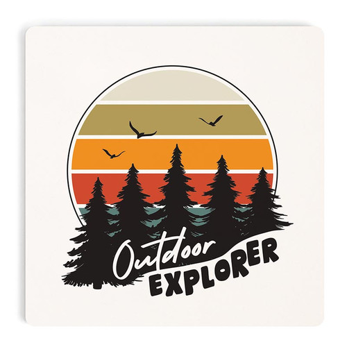 P. Graham Dunn Lake & Lodge Collection Coaster - Outdoor Explorer