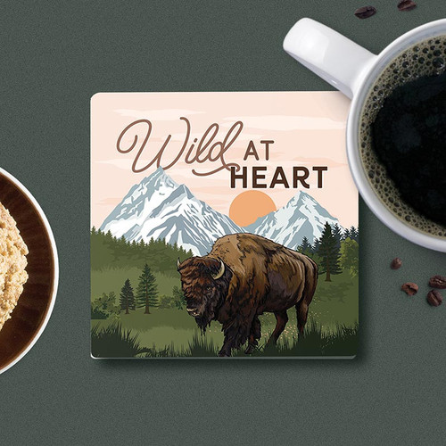 P. Graham Dunn Lake & Lodge Collection Coaster - Wild At Heart