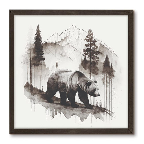 P. Graham Dunn Lake & Lodge Collection Framed Art - Bear