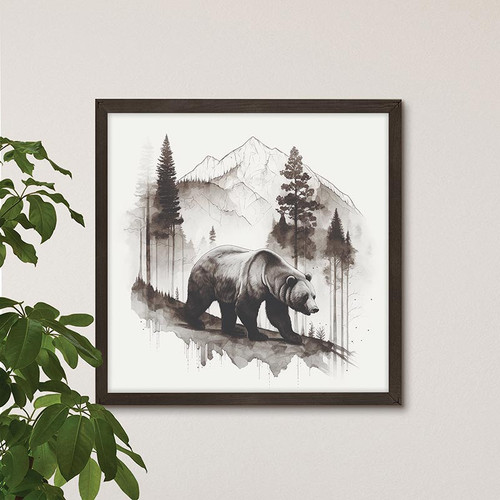 p. graham dunn Lake & Lodge Collection Framed Art - Bear