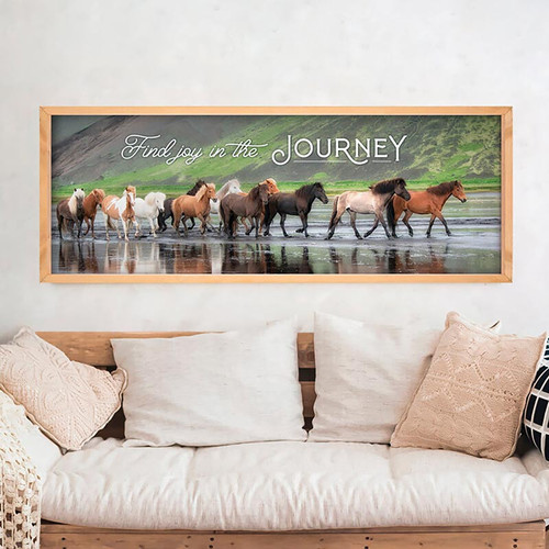 p. graham dunn Lake & Lodge Collection Framed Art - Find Joy