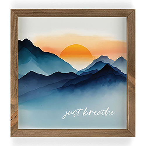 P. Graham Dunn Lake & Lodge Collection Framed Art - Just Breathe Sunset