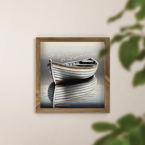 p. graham dunn Lake & Lodge Collection Framed Art - With His Love