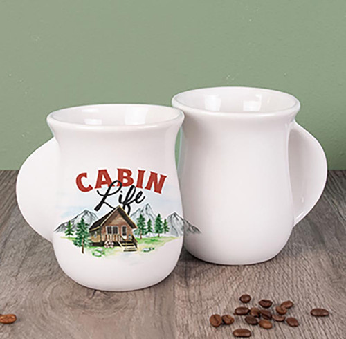 P. Graham Dunn Lake & Lodge Collection Handwarmer Mug - Cabin Life