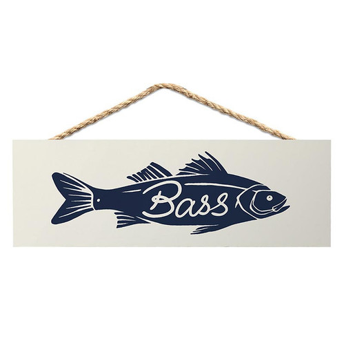 P. Graham Dunn Lake & Lodge Collection Hanging Sign - Bass