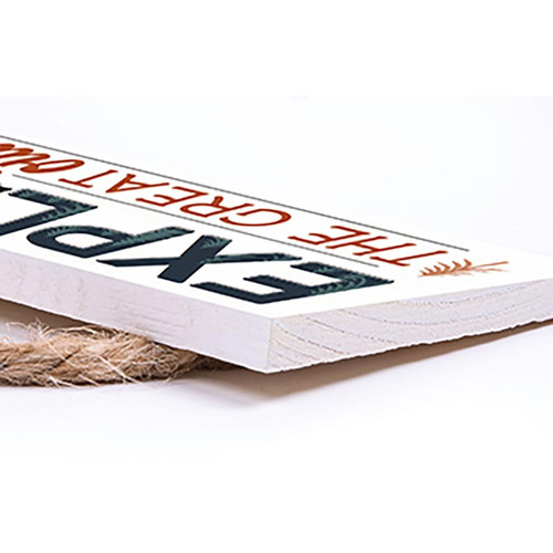 P. Graham Dunn Lake & Lodge Collection Hanging Sign - Explore