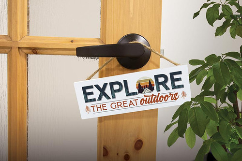 p. graham dunn Lake & Lodge Collection Hanging Sign - Explore