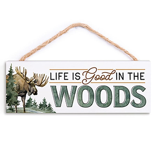 P. Graham Dunn Lake & Lodge Collection Hanging Sign - Life Is Good